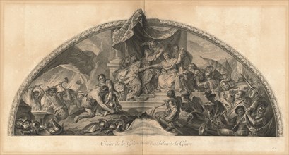 Alliance de l'Allemagne et de l'Espagne avec la Hollande 1672 Cintre...[pl. 31], published 1752. Creators: Jean-Baptiste Masse, Laurent Cars.