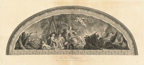 L'Allemagne Cintre du Salon de la Paix en face de la Galerie (Germany...) [pl. 46], published 1752