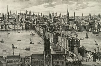 The Old Bridge, The Only Bridge Over the Thames Until 1750, Stood for Six and a Half Cent...', 1937