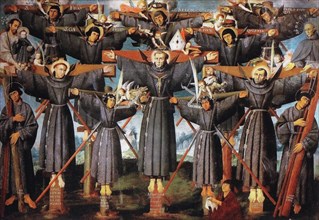 Martyrs of Nagasaki, c.1630. Creator: Pardo de Lagos, Lázaro (active 1630-1660).
