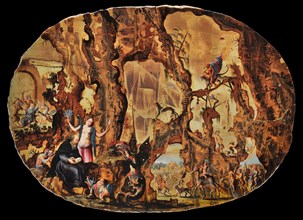 Die Versuchung des heiligen Antonius , ca 1595-1605. Creator: Swanenburgh, Jacob Isaacszoon van (1571-1638).