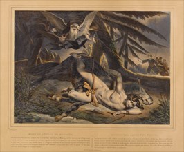 The Death of Mazeppa, 1839. Creator: Boulanger, Louis Candide (1806-1867).