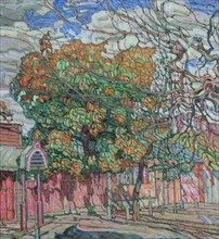 A City View. Autumn, 1914. Creator: Manievich (Manevich), Abraham (Abram) (1883-1942).
