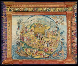 The Haywain or Tribulations of human life (Tapestry), ca 1550-1565. Creator: Brussels Manufactory (1515-1525).