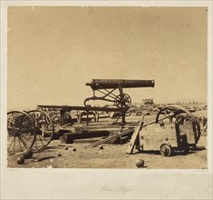 A Russian Cannon. From: Souvenir de la Guerre de Crimee, 1855. Creator: Méhédin, Léon-Eugène (1828-1905).
