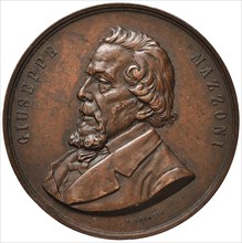 Giuseppe Mazzoni (Commemorative medal) , 1897. Creator: Farnesi, A. (active End of the 19th cen.).