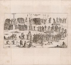 A Muscovite procession (Illustration from Travels to the Great Duke of Muscovy and the King..., 1634 Creator: Anonymous.