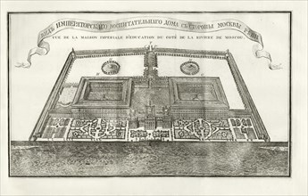 Plan of the Moscow Orphanage (Foundling Home), 1775. Creator: Anonymous.