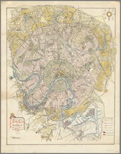 Plan of New Moscow, 1923. Creator: Shchusev, Alexey Viktorovich (1894-1949).