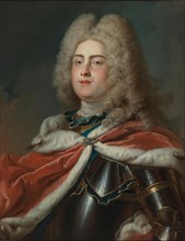 Portrait of the King Augustus III of Poland (1696-1763), Elector of Saxony, 18th century. Creator: Silvestre, Louis de (1675-1760).