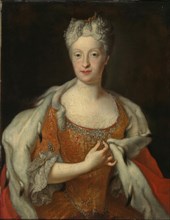 Portrait of Maria Josepha of Austria (1699-1757), 18th century. Creator: Silvestre, Louis de (1675-1760).