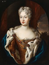 Portrait of Violante Beatrice of Bavaria (1673-1731), Grand Princess of Tuscany. Creator: Desmarées, George (1697-1776).