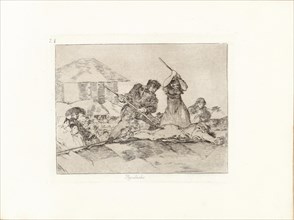 Los Desastres de la Guerra (The Disasters of War), Plate 28: Populacho (Rabble), 1810s. Creator: Goya, Francisco, de (1746-1828).