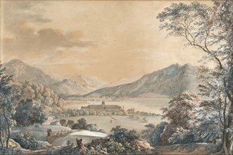 View towards the Tegernsee Abbey. Creator: Dillis, Johann Georg von (1759-1841).