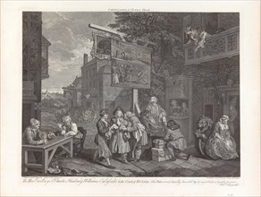 Four Prints of an Election: Canvassing for Votes, Plate II, 1758. Creator: Hogarth, William (1697-1764).
