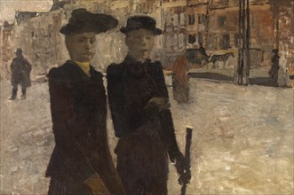 Women on the Rokin in Amsterdam, 1895-1896. Creator: Breitner, George Hendrik (1857-1923).