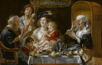 As the Old Sing, So Pipe the Young, 1638. Creator: Jordaens, Jacob (1593-1678).