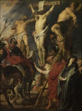 Christ on the Cross. "Le coup de lance" , 1620. Creator: Dyck, Sir Anthony van (1599-1641).