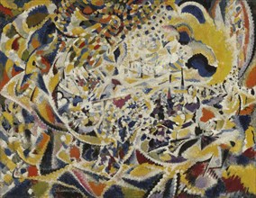 Rhythm of Light Waves: Street + Sun + Crowd, 1915-1916. Creator: Schmalzigaug, Jules (1882-1917).
