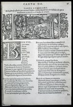 I sing twelve and engraving of the rare edition of 'Orlando Furioso', 1557-1558. Creator: Ariosto, Ludovico (1474 - 1533).