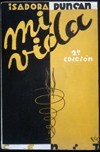 Cover of the book 'My life', published in Madrid in 1931. Creator: Duncan, Isadora (1877-1927).