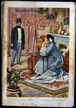 Cover of the novel 'The lady of the camellias', published by Editorial Ramón Sopena...1935. Creator: Dumas, Alejandro, hijo, (1824-1895)..