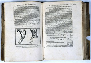 Pages of the work 'Silvar morales com Iinterpretatione ascensi inxii libello divisae', 1492. Creator: Badio Ascensio (1462-1535).
