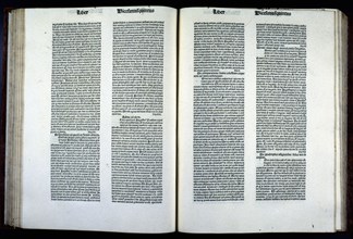 Pages of the work 'Speculum naturale', medieval scientific encyclopedia by Vincentius..., 1481. Creator: Vincentius Bellovacensis (1184-/1194-1264)).