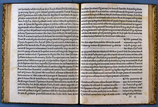 Pages of the work 'Regimen sanitatus cum expositione magistri Arnaldi di Vilanova..., 13th century. Creator: Arnau de Vilanova (1240-1311).