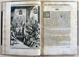 Pages with illustrations of the work 'Uccelliera overo discorso della natura', 1622. Creator: Olina, Giovanni Pietro (1585-1645).