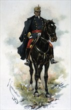 'General on horseback', 1893. Creator: Cusachs i Cusachs, José. (1851-1908).