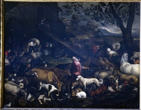 'Entry of animals into Noah's Ark', 15th-16th century. Creator: Bassano, Jacopo da Ponte (1510 - 1592).