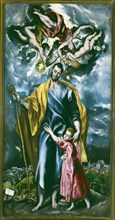 'San José con el Niño', 16th-17th century. Creator: El Greco (Domeniko Theotokopoulos, llamado) (1540-1614).