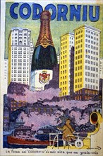 Advertising poster for the champagne of the house 'Codorniu', 1925.  Creator: Junceda, Joan (1881 - 1948).
