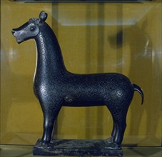 Bronze nielloed deer from Medina Azahara, 10th century. Creator: Unknown.