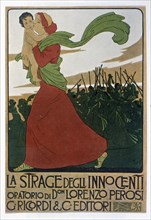 Poster announcing the oratorio 'The Slaughter of the Innocents', 1901. Creator: Flarkoff.