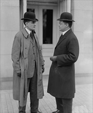 Robert D. Heinl, Newspaper Correspondent - Left, with F.W. Taylor, Secretary To MacVeagh, 1913. Creator: Harris & Ewing.