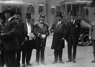 Italian Commission To U.S. - Ferdinand, Prince of Udine, Center; Ambassador Macchi Di Cell..., 1917. Creator: Harris & Ewing.