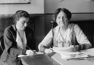 Mrs. Martha Nelson Mccam at Desk, 1918. Creator: Harris & Ewing.
