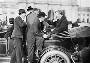 'Butch' McDevitt, 'Congressman For A Day' from Pennsylvania, in Auto, 1914. Creator: Harris & Ewing.