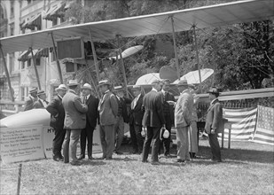 National Aero Coast Patrol Commn. - Curtiss Hydroaeroplane or Flying Boat Exhibited..., 1917. Creator: Harris & Ewing.