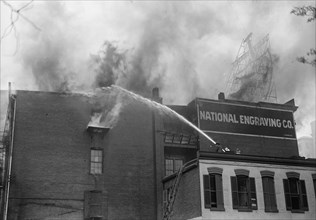 National Engraving Co. Washington, D.C. - Fire, 1917. Creator: Harris & Ewing.