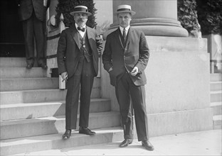Netherlands Mission To The U.S. - J.E. Van Der Weilen And T.G. Heldring, Secretaries To The..., 1917 Creator: Harris & Ewing.