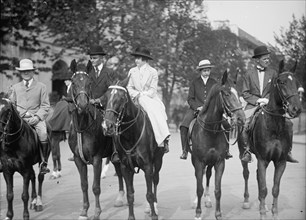 Riding And Hunt Club - Group, 1915. Creator: Harris & Ewing.