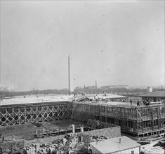 Temporary Building, Under Construction...Washington, D.C., 1917. Creator: Unknown.