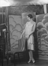 Vogue fashion photographs with model Gurta Andre, 1928 Apr. 25. Creator: Arnold Genthe.