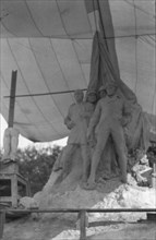 Sculpture by Mr. Gutzon Borglum, between 1915 and 1917. Creator: Arnold Genthe.