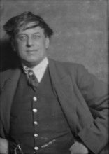 Crowley, Mr., portrait photograph, 1915. Creator: Arnold Genthe.