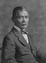 Fukushuma, Mr., portrait photograph, 1916. Creator: Arnold Genthe.