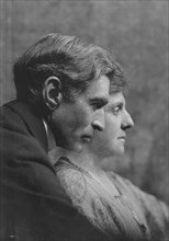 Mannes, David, Mr. and Mrs., portrait photograph, 1916 Apr. 28. Creator: Arnold Genthe.